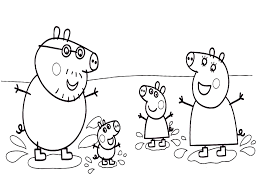 Peppa Pig Dibujo Para Colorear