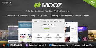 Mooz The Multi Purpose Html5 Template By Orange Themes Please Notice That The Download Files Doesnt Contain Javasc Html5 Templates Templates Corporate Blog