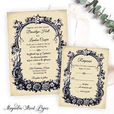 French Vintage Wedding Invitation Elegant And Romantic Invite Etsy Antique Wedding Invitations Trendy Wedding Invitations Printable Wedding Invitations