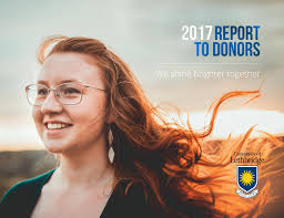 Donor Report 2017 by University of Lethbridge