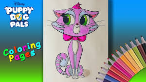 Puppy dog pals tells the adventures of the two pug puppy brothers bingo and rolly, who enjoy traveling around their neighbourhood and the world when their owner bob, an inventor, leaves the house. Puppy Dog Pals Hissy Coloring Page Puppy Dog Pals Coloring Book Youtube