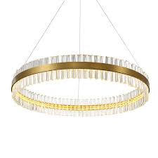It boasts a sturdy steel frame and ceiling mount with a brushed nickel finish. Ring Hanging Lamp Modern Creative Gold Drawing Stainless Steel Suspension Light Crystal Ring Led Chande Gold Pendant Lighting Hanging Lamp Cheap Pendant Lights