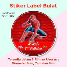 Beli sticker anak online berkualitas dengan harga murah terbaru 2021 di tokopedia! Stiker Label Ulang Tahun Anak Tumpeng Mini Kotak Nasi Snack Edisi Spiderman Shopee Indonesia
