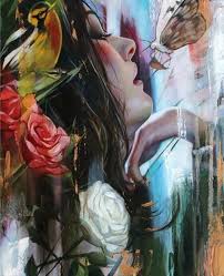 Portrait Woman Diy Paint By Numbers Kits Uk Vm97521 Zx80004 Arte Ritratti Foto Artistiche Foto