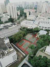 Tennis courts are available to the public for recreational usage (non organized, business or instructional activity) at no charge at the following lighted courts are available from sunrise until 9:00 pm. Hd Wallpaper Aerial Photography Of Basketball And Tennis Court In The Middle Of High Rise Buildings Wallpaper Flare