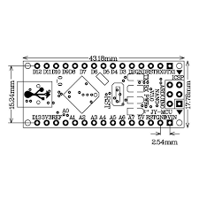 It offers the same connectivity and specs of the arduino uno board in a smaller form factor. Arduino Nano Pcb Dimensions Circuit Boards