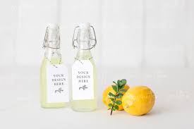 Lemonade Bottle Label Mockup In 2020 Free Psd Mockups Templates Free Packaging Mockup Styled Stock Photography Free