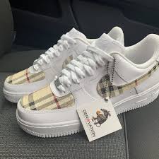 Check spelling or type a new query. Custom Burberry 19 Air Force 1 Derivation Customs Custom Sneakers Swarovski Trainers