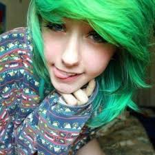Julianna Can T Fly Emo Girl Green Hair Blue Eyes Scene Hair Emo Scene Hair Wacky Hair