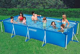 Piscinas Estructurales Y Piscinas Inflables Para El Verano In 2020 Intex Above Ground Swimming Pools Family Pool