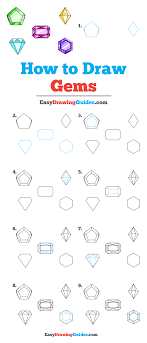 How To Draw Gems Really Easy Drawing Tutorial Drawing Tutorial Easy Easy Drawings Easy Drawings For Beginners