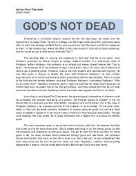 The movie seems to be thrown together in a hurry to address real issues but in a corny, upper i've seen god do some amazing things and ran with those who are not afraid to be disciples of christ the first movie was a little contrived but the second movie is awesome! Doc Gods Not Dead Movie Review Adrian Paul Tabulado Academia Edu