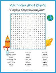 Astronomy Activities Outer Space Word Search Puzzle Worksheet Bundle Space Words Astronomy Activity Science Puzzles