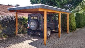 Carport In Larche 410x510 Cm Mit Einreighiger Schindelblende Echtschiefer Und Abdeckleiste Carport Blende Schindelblende L Carport Shed Outdoor Structures
