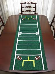 Football Season Table Runner 21 X 60 Table Runners Quilted Table Runners Football Quilt