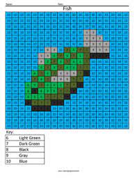 ⭐ free printable minecraft coloring book. Minecraft Fish Color By Number Coloring Squared