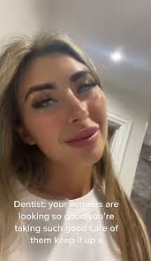 Nail technician uses purple SHAMPOO designed for blonde hair to keep her  veneers white