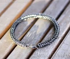 man bracelet sterling silver bracelet for men large link