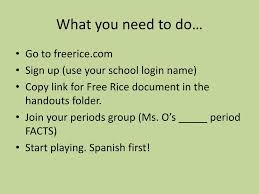 Freerice.com is an interactive vocabulary game in which players donate grains of rice to wfp every time they answer a question correctly, allowing children to simultaneous bolster their vocabularies and help feed the world's hungry. Ppt Free Rice Powerpoint Presentation Free Download Id 6024818