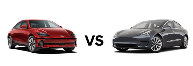 Tesla Model 3 vs. Hyundai Ioniq 6 Comparison