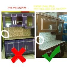 Desian kitchen set minimalis 2020. Kitchen Set Lemari Dapur Rak Piring Lemari Sayur 4 Pintu Duko Shopee Indonesia