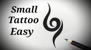 Simple tattoos are a great way to get a beautiful inking without going beyond your budget. Drawing Small Stylish Tattoo Designs Simple How To Draw A Tribal Tattoo Easy Design Step By Step Youtube