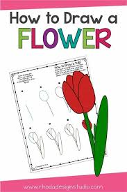 Draw a line at the sides of the flower's stem. Learn How To Draw A Flower With An Easy Tutorial