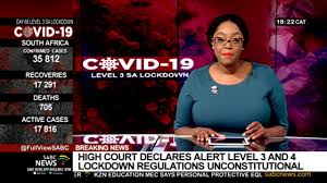 Strict curfew in place in south africa, cigarettes banned. Covid 19 Lockdown High Court Declares Alert Level 3 And 4 Regulations Unconstitutional And Invalid Youtube