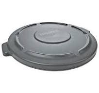 Rubbermaid® Brute Round Gray Trash Can Lids for 55 Gallon Containers - Case  of 3