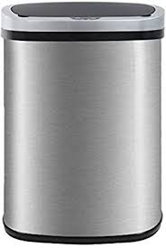 Amazon Com Kitchen Trash Can For Bathroom Bedroom Home Office 13 Gallon 50 Liter Automatic Touch Free High Capacity Ga In 2020 Kitchen Trash Cans Trash Can Trash Cans
