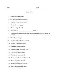 'jurassic park' director steven spielberg did not rank the movie in his top five directorial achievements for an interesting reason. Jurassic Park Film Worksheets Teaching Resources Tpt