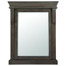 Get all of your bathroom supplies organized and stored with a new bathroom cabinet. Home Decorators Collection Naples 25 In W X 31 In H X 8 In D Framed Surface Mount Bathroom Medicine Cabinet In Distressed Grey Nadgc2531 The Home Depot