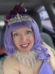 Yesterday was a day off “looks”. Missed the sweaty gym look, but in a day,  we had a puppy, purple fairy, cold plunge (bathing suit) and a going out  outfit. What a