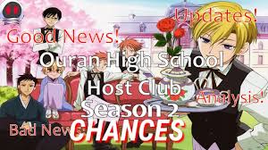 Ouran High School Host Club Season 2 Chances Updates Good News Bad News Analysis Youtube Kurutamisankitawaki aug 06 2011 12:57 am he's really good on ouran highschool host club as tamaki and haruna is good at.