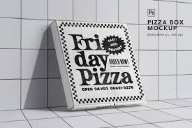 This pizza box mockup featuring a closed blank carton comes with a clean and elegant design. Pizza Box Mockup In 2020 Box Mockup Pizza Box Design Pizza Boxes