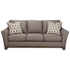 Janley Contemporary Sofa With Front Wood Rail By Benchcraft At Belfort Furniture Contemporary Living Room Sofa Slate Sofa Furniture