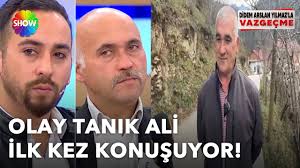 Olay tanık Ali ilk kez canlı yayında!