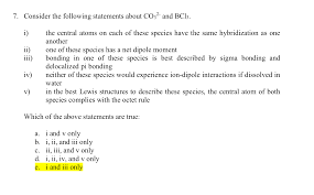 7 Consider The Following Statements About Co32 And Chegg Com