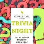 Tuesday Trivia at Corks & Taps