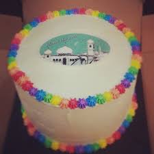 Eid Mubarak Rainbow Cake