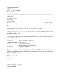Alamat surat menyurat mailing address. Surat Wakil In English