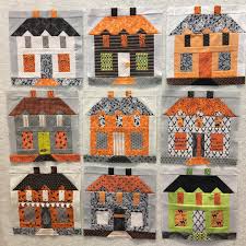 Nedrasorensen On Instagram Halloween Houses In All Halloween Fabrics Pattern Farmhouse Lane From The Halloween Quilts Halloween Quilt Patterns Holiday Quilts