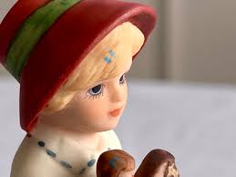 Vintage Jan Hagara Jody Bell, Vintage Boy Figurine Hand Bell, Retro Bisque  Decorative Dinner Bell, Victorian Style Hand Bell, Teatime Decor