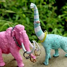Pretty Prehistoric Ring Holders My So Called Crafty Life Indie Crafts Craftgossip Com Plastic Animal Crafts Prehistoric Ring Plastic Animals