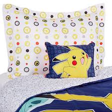 Pokemon bedding twin bed set queen sheets xl foodflash. Pokemon Reversible 3 Piece Bedding Set In Yellow Red Bed Bath Beyond