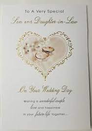 It's a big deal when your son or daughter marries. To A Very Special Son And Daughter In Law Wedding Card Ebay