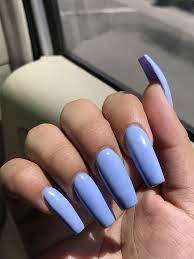 Pin By Sessssylocs On Nails Periwinkle Nails Natural Acrylic Nails Acrylic Nails Coffin
