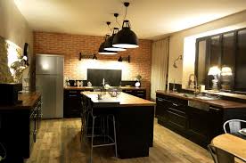 Cuisine En Noir Et Bois Renovation Cuisine Cuisines Maison Cuisine Noire Et Bois
