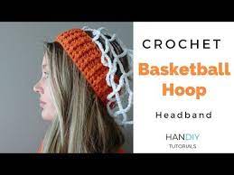 Handiy Tutorials Crochet Basketball Hoop Headband Crochet Knitting Patterns Cocoon Crochet Headband