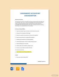 This free staff accountant job description sample template can help you attract an innovative and experienced staff accountant to your company. Government Accountant Job Description Template Free Pdf Google Docs Word Template Net Job Description Template Accounting Jobs Job Description